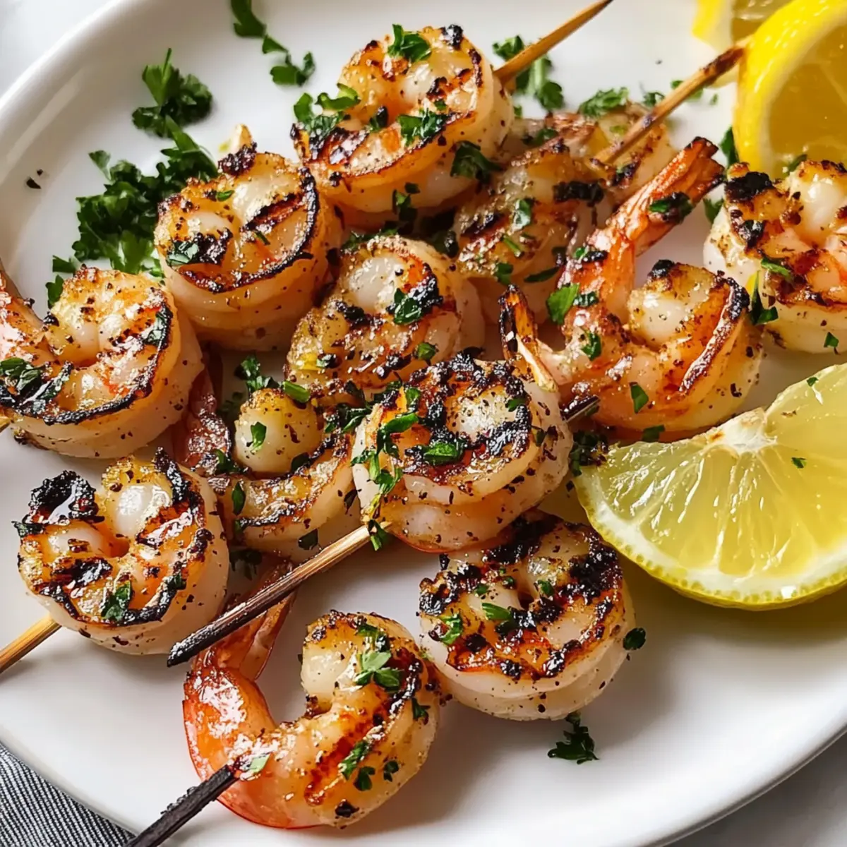 Gegrillte Knoblauch GarnelenspieAe yl9qsm